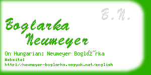 boglarka neumeyer business card